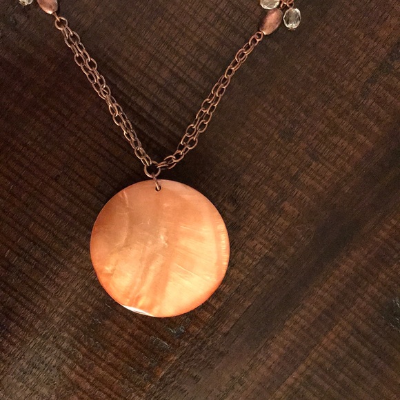 ‼️LAST DAY‼️Beaded Necklace with Shell Pendant - Picture 2 of 5